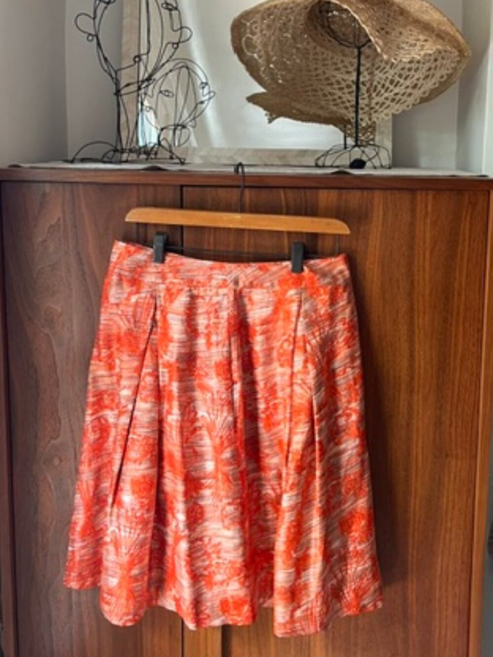 Pamela Barish lined silk skirt (6) EUC